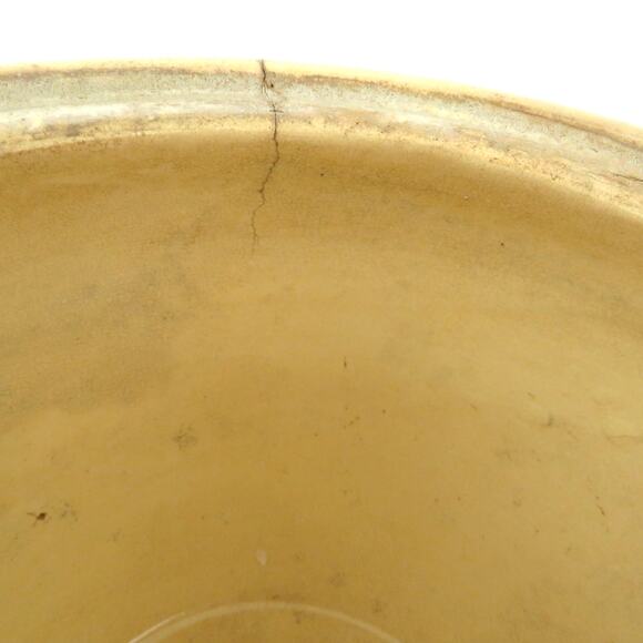 Vintage RRP Co Roseville Ohio Pottery 8" Jardiniere Planter Red Flower Stoneware - Picture 12 of 13